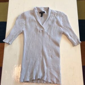 Ribbed Short Sleeve Top